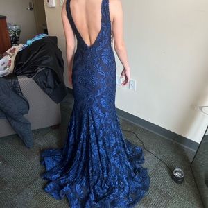 JOVANI 68445 PROM DRESS NAVY